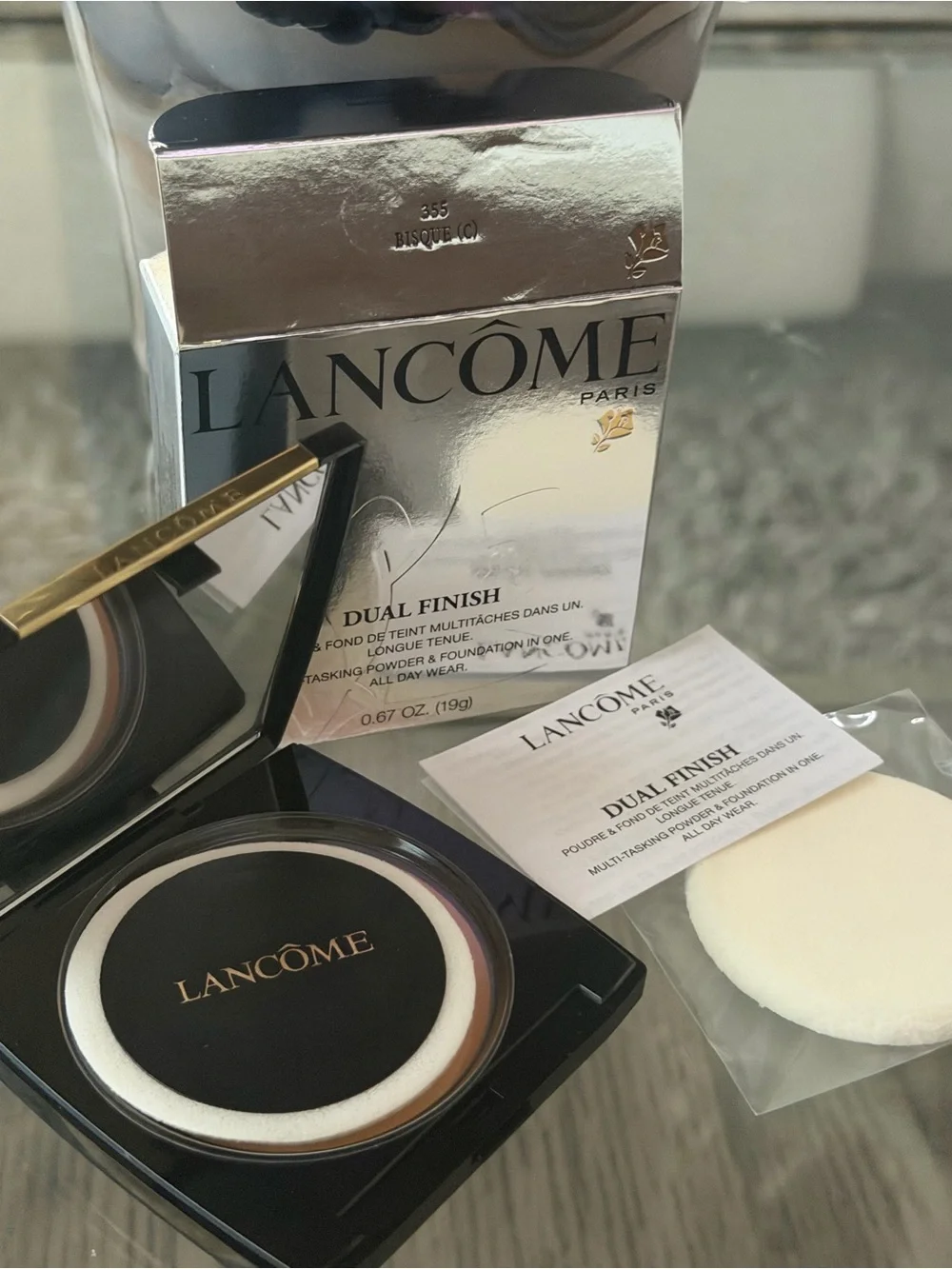 355(C) Bisque-Lancôme Dual Finish Compact Foundation -